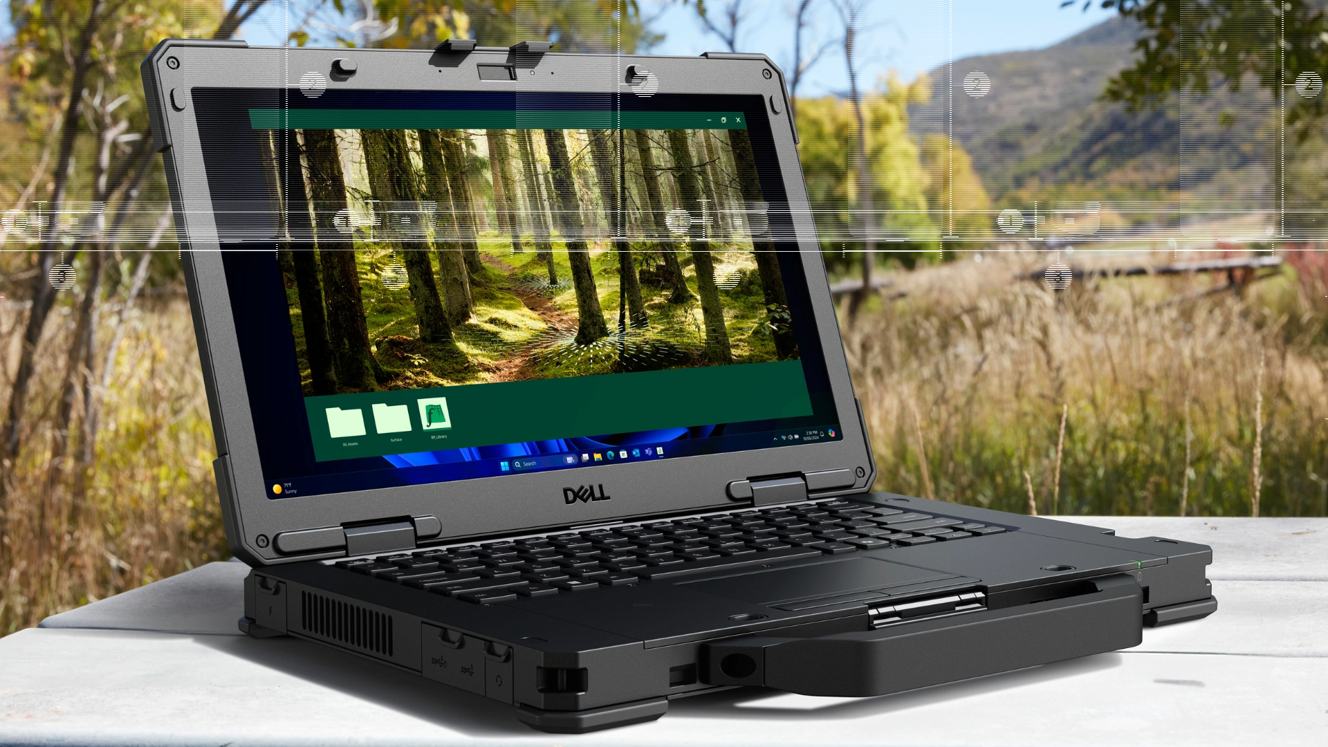 Dell Pro Rugged 14 RB14250 - widok ogólny urządzenia