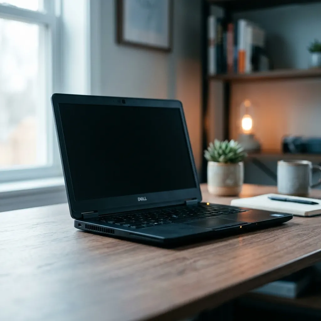 Czarny ekran w laptopie Dell - dioda zasilania świeci, ale ekran ciemny