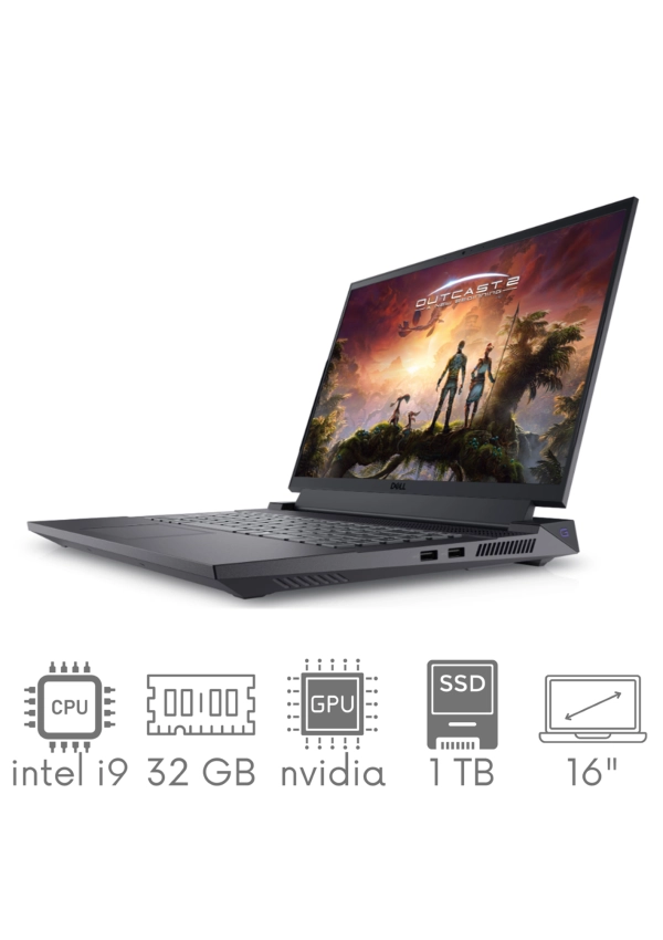 Gaming DELL Inspiron G16 7630 i9-13900HX 32GB 1TB SSD 16" QHD+ 2560x1600 240Hz matt GeForce RTX 4070 8GB WiFi BT KAM Win11 Gw12mc