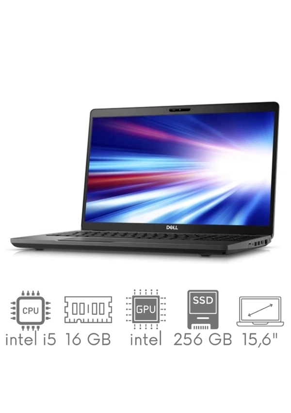 Dell Latitude 5500 i5-8265u 16GB 256GB SSD 15,6" FHD 1920x1080 matt WiFi BT Kam win10pro GW12mc