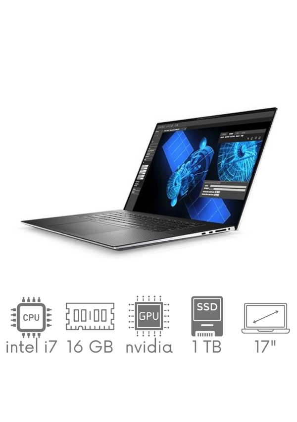 DELL Precision 5750 i7-10750H 16GB 1TB SSD 17" FHD+ 1920x1200 Quadro T2000 4GB Kam WiFi BT Win10Pro gw12mc