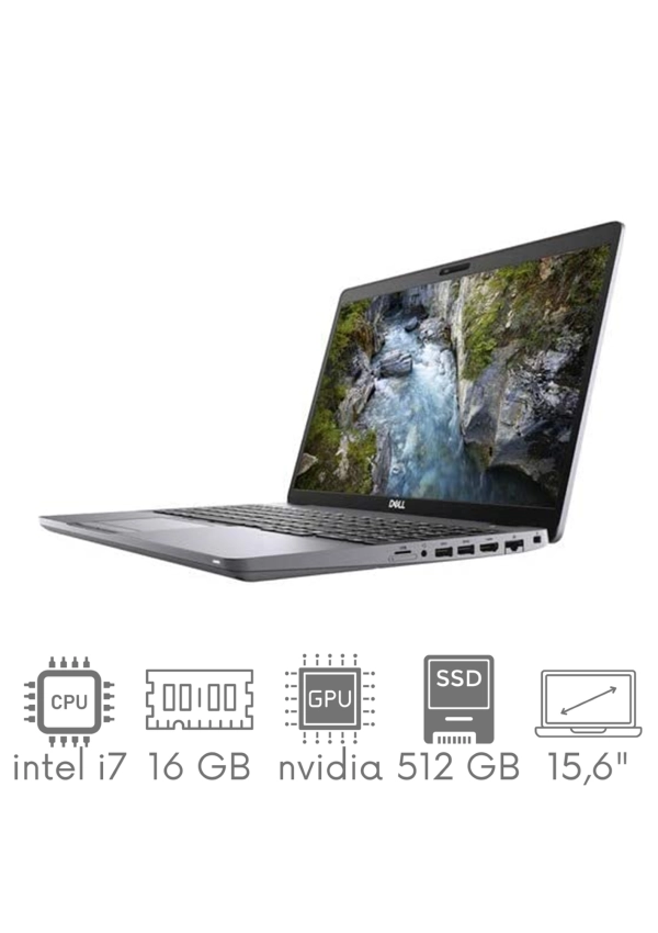 DELL Precision 3551 i7-10750H 16GB 512 SSD 15,6" FHD 1920x1080 MATT NVIDIA QUADRO P620 KAM WiFi BT WIN10 GW12mc