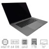 Apple MacBook Pro A2141 i9-9880HK 64GB 1TB SSD 16" Retina 3072x1920 Radeon Pro 5500M 4GB WiFi BT Kam OS Sequoia PL Gw12mc