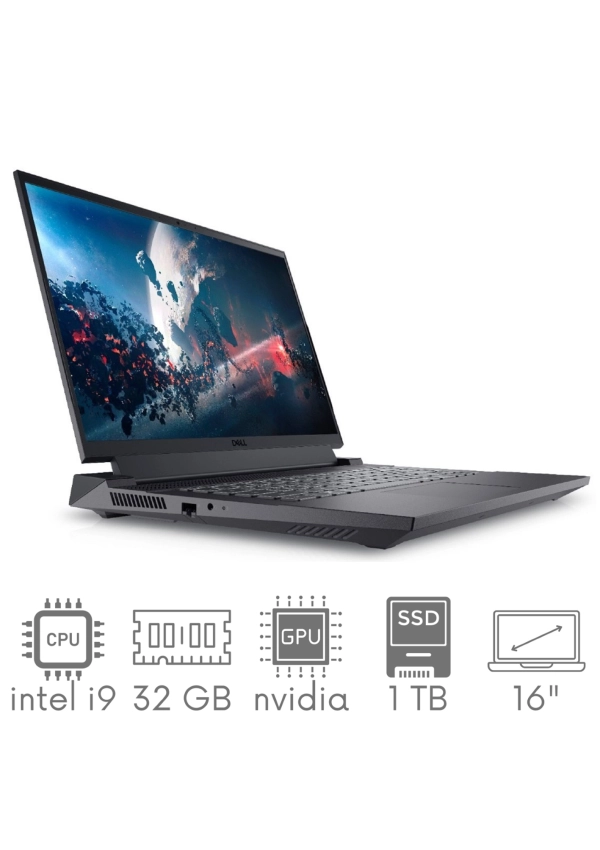 Gaming DELL Inspiron G16 7630 i9-13900HX 32GB 1TB SSD 16" QHD+ 2560x1600 240Hz matt GeForce RTX 4070 8GB WiFi BT KAM kl.obk Win11 Gw12mc