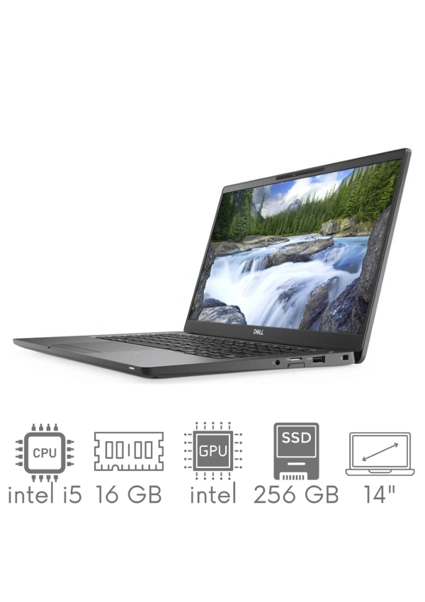 Dell Latitude 7400 i5-8365U 16GB 256SSD 14" FHD 1920x1080 Privacy WiFi BT Kam Win10Pro GW12mc