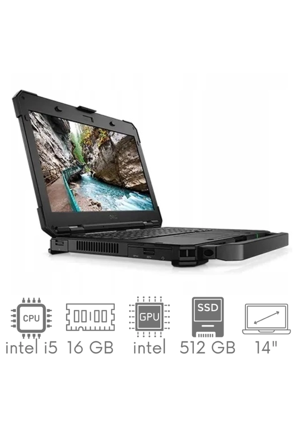 Pancerny Dell Latitude Rugged 5420 i5-8350U 16GB 512SSD 14" FHD 1920x1080 1xBAT KAM WiFi BT Win10pro gw12mc