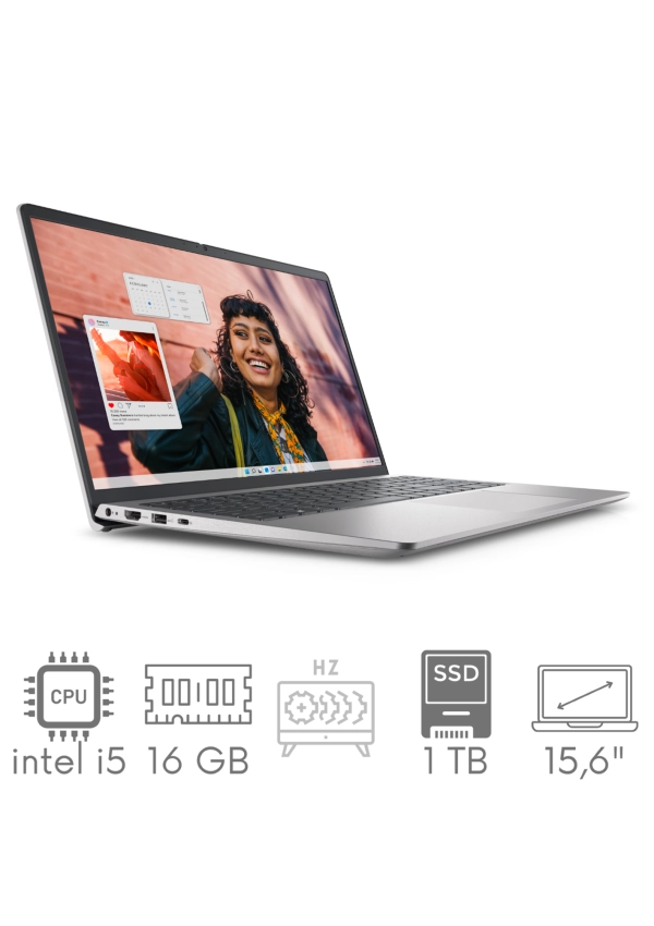 Dell Inspiron 3530 i7-1355U 16GB 1TB SSD 15,6" FHD 1920x1080 120Hz Kam WiFi BT Win11 gw12mc