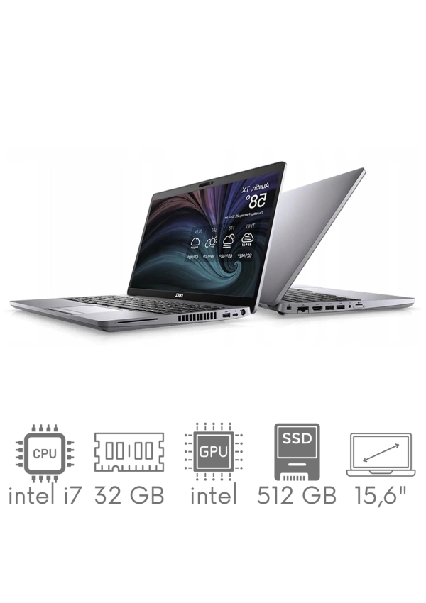 Dell Latitude 5510 i7-10610u 16GB 512SSD 15,6" FHD 1920x1080 matt WiFi BT Kam win10pro GW12mc