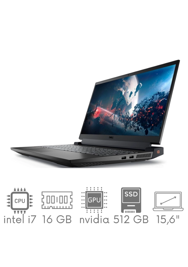 Gaming DELL Inspiron G15 5511 i7-11800H 16GB 512SSD 15,6" FHD 1920x1080 120Hz GeForce RTX3050 4GB Kam WiFi BT Win11 Gw12mc