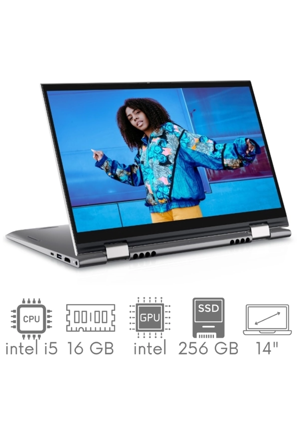 2w1 DELL Inspiron 5410 i5-1155G7 16GB 256SSD 14” FHD 1920x1080 WiFi BT Kam Win11pl