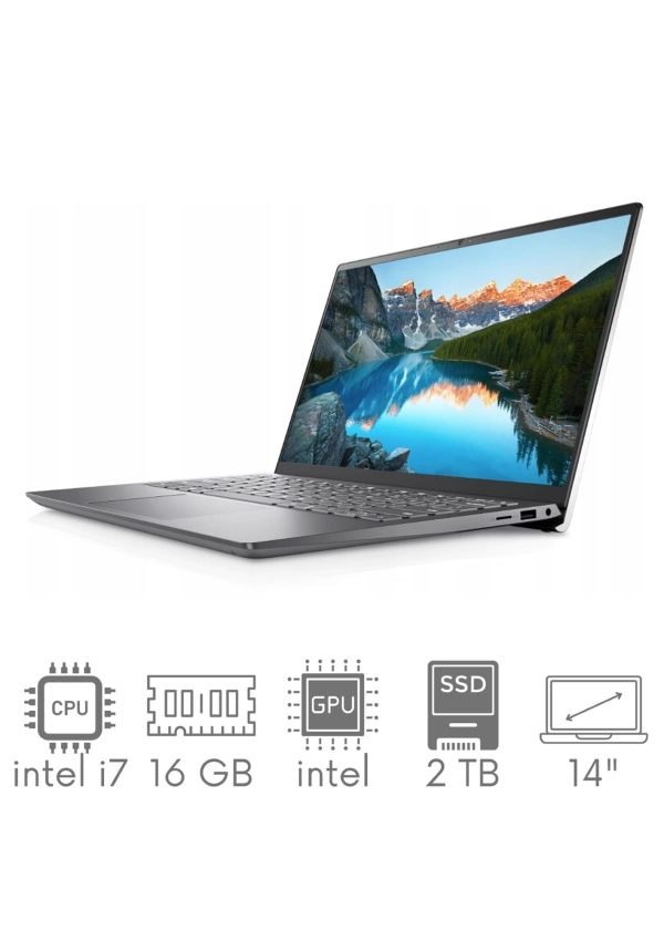 Dell Inspiron 5410 i7-11390H 16GB 2TB SSD 14" FHD 1920x1080 matt Kam WiFi BT Win11PL Gw12mc