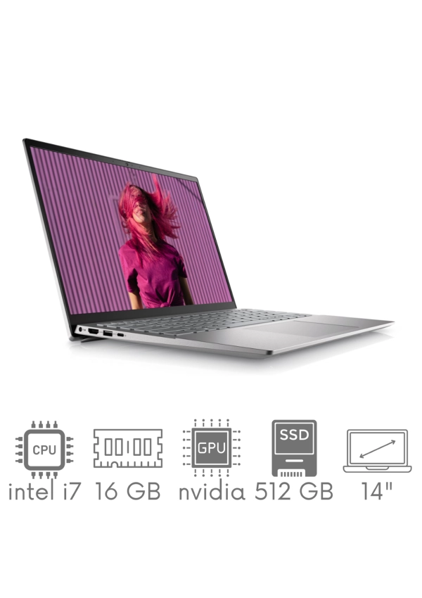 Dell Inspiron 5420 i7-1260P 16GB 512 SSD 14" 2,2K 2240x1400 Geforce MX570 2GB Kam WiFi BT Win11PL Gw12mc