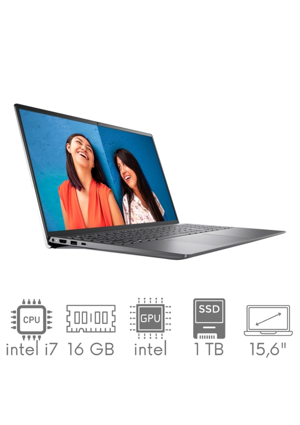 Dell Inspiron 5510 i7-11390H 16GB 1TB SSD 15,6" FHD 1920x1080 Kam WiFi BT Win11PL Gw12mc