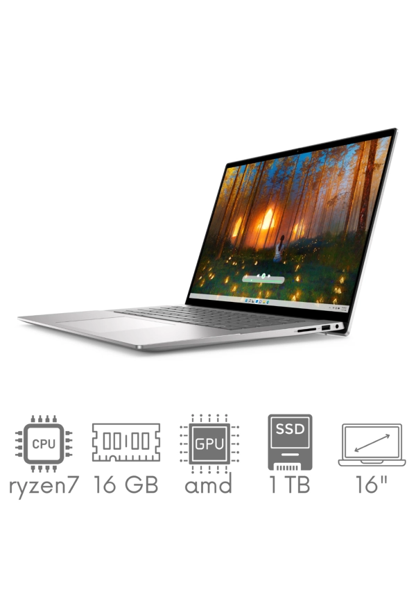 DELL Inspiron 5625 AMD Ryzen 7 5825 16GB 1TB SSD 16" FHD+ 1920x1200 Dotyk WiFi BT Kam Win11pl GW12mc