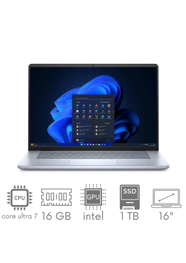 Dell Inspiron 16 Plus 7640 Ultra 7 155U 16GB 1TB SSD 16,0" QHD+ 2560x1600 120Hz Kam WiFi BT Win11 GW12MC