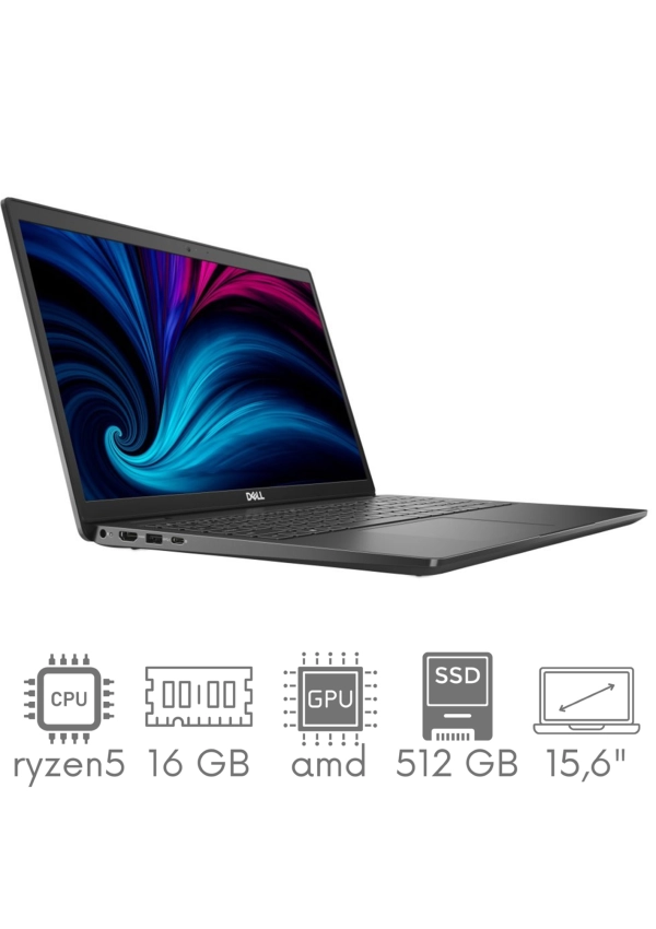 Dell Latitude 3535 Ryzen 5 5625U 16GB 512GB SSD 15,6" FHD 1920x1080 matt WiFi BT Kam Win11Pro GW12mc