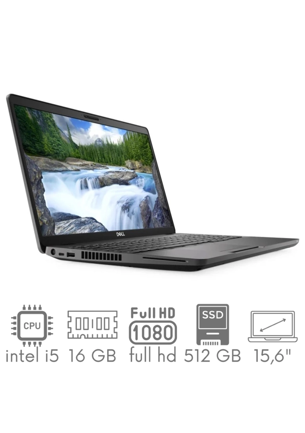 Dell Latitude 5500 i5-8265u 16GB 512GB SSD 15,6" FHD 1920x1080 matt WiFi BT Kam win10pro GW12mc