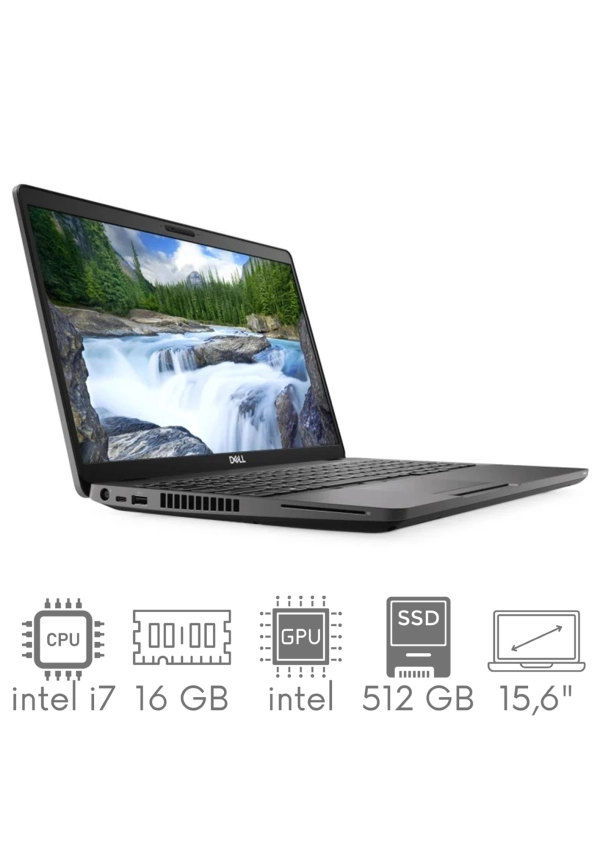 Dell Latitude 5500 i7-8665u 16GB 512GB SSD 15,6" FHD 1920x1080 matt WiFi BT Kam win10pro GW12mc