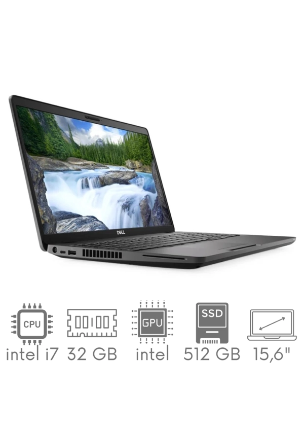 Dell Latitude 5500 i7-8665u 32GB 512GB SSD 15,6" FHD 1920x1080 matt WiFi BT Kam win10pro GW12mc