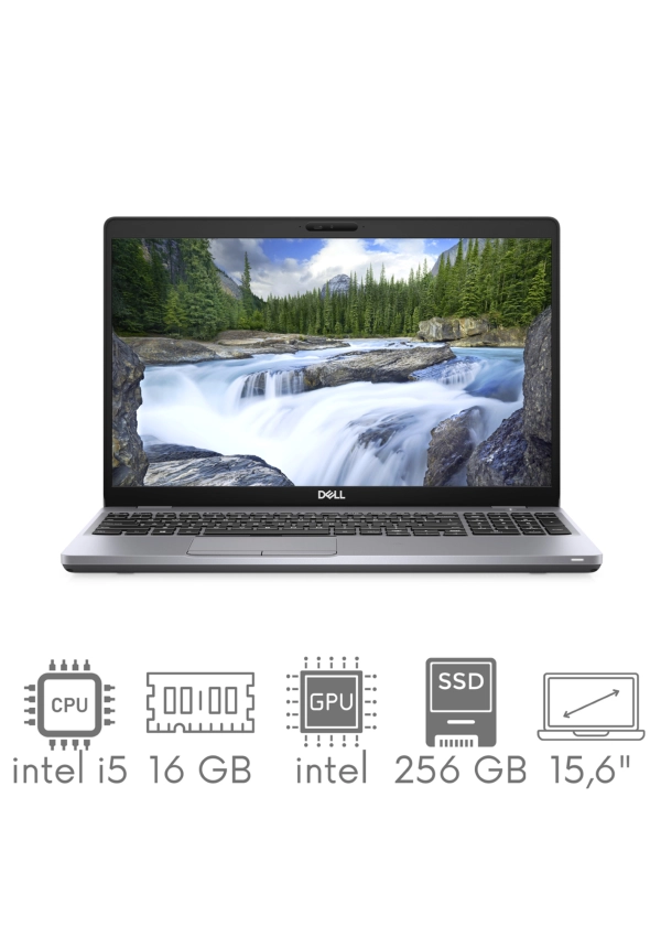 Dell Latitude 5510 i5-10210u 16GB 256SSD 15,6" FHD 1920x1080 matt WiFi BT Kam win10pro GW12mc