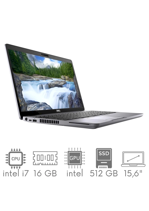 Dell Latitude 5511 (5510) i7-10850H 16GB 512GB SSD 15,6" FHD 1920x1080 WiFi BT Kam win10pro GW12mc