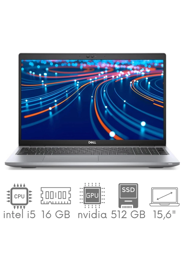 Dell Latitude 5521 i5-11500H 16GB 512GB SSD 15,6" FHD 1920x1080 Nvidia MX450 2GB WiFi BT Kam Win11pro GW12mc