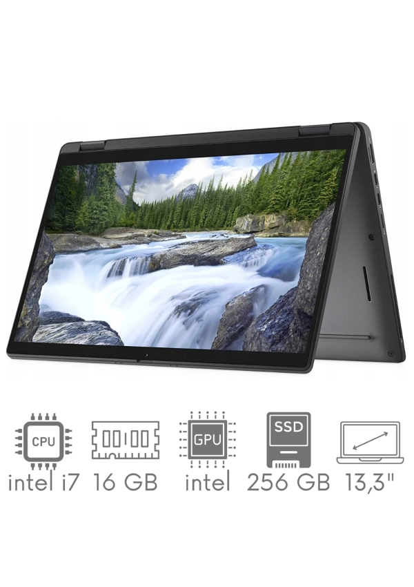 2w1 Dell Latitude 7310 i7-10610u 16GB 256SSD 13,3" FHD 1920x1080 x360 WiFi BT Kam Win10Pro GW12mc