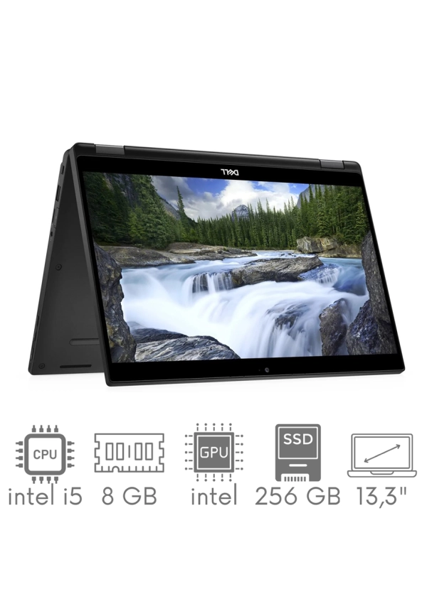 2w1 Dell Latitude 7390 i5-8350U 8GB 256SSD 13,3" FHD 1920x1080 X360 WiFi BT Kam Win10Pro GW12mc