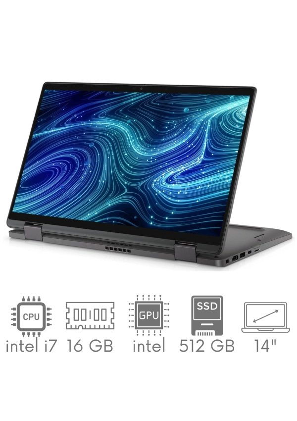 2w1 Dell Latitude 7420 i7-1185G7 16GB 512SSD 14" FHD 1920x1080 Touch WiFi BT Kam win11pro GW12mc