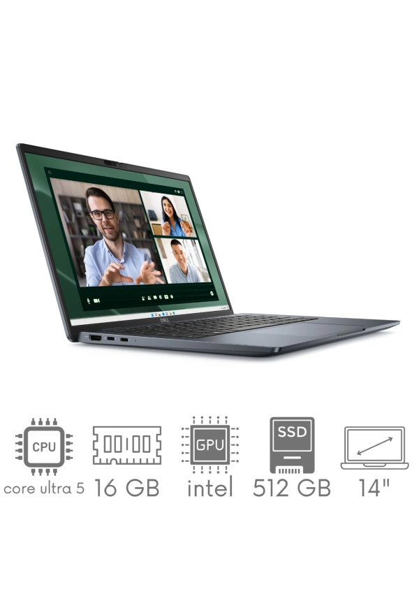 Superlekki Dell Latitude 7450 Ultralight Ultra 5 135U 16GB 512 SSD 14'' QHD+ 2560x1600 WiFi BT Kam Win11Pro GW12mc