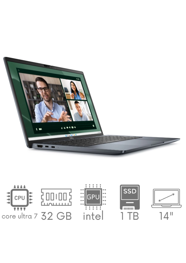 Superlekki Dell Latitude 7450 Ultralight Ultra 7 165U 32GB 1TB SSD 14'' FHD+ 1920x1200 WiFi BT Kam Win11Pro GW12mc