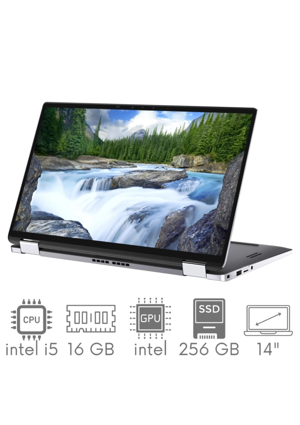 2w1 Dell Latitude 9410 i5-10310U 16GB 256SSD 14" FHD 1920x1080 x360 WiFi BT 4G LTE Kam Win10pro GW12mc