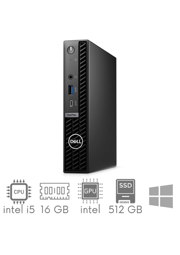 Komputer PC Dell Optiplex 7020 MFF Micro i5-14500T 16GB 512GB SSD WIN11PRO WiFi BT GW12mc