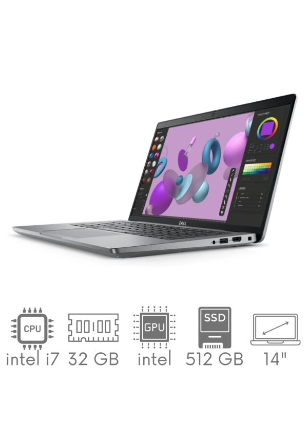 Stacja Robocza Dell Precision 3480 i7-1370P 32GB 512 SSD 14" FHD 1920x1080 WiFi BT Kam Win11pro GW12mc