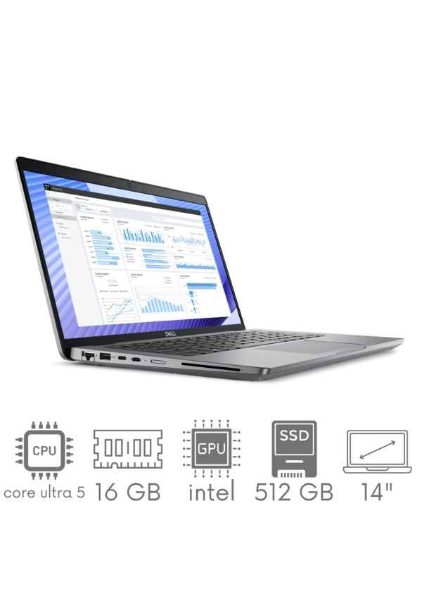 Stacja Robocza Dell Precision 3490 Core Ultra 5 135H 16GB 512GB SSD 14" FHD 1920x1080 WiFi BT Kam Win11pro GW12mc