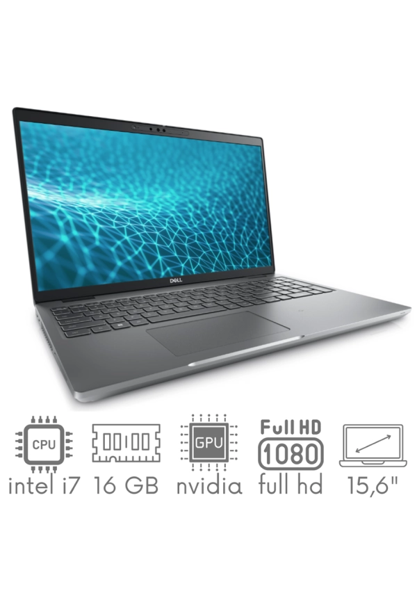 Dell Precision 3560 i7-1185G7 16GB 512 SSD 15,6" FHD 1920x1080 Nvidia T500 2GB WiFi BT KAM Win11pro gw12mc