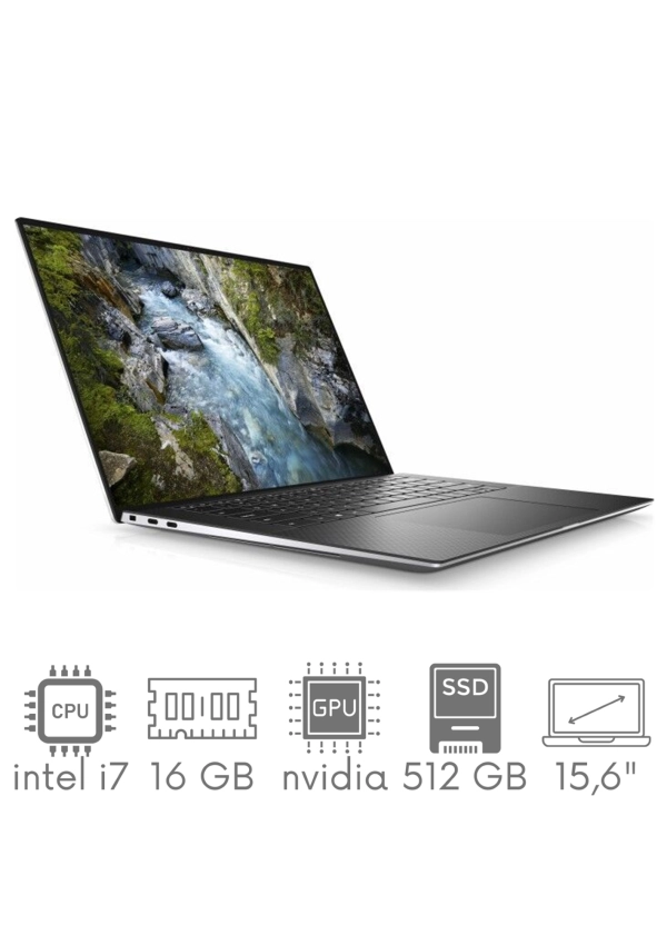 DELL Precision 5550 i7-10850H 16GB 512 SSD 15,6" FHD+ 1920x1200 Nvidia Quadro T1000 4GB WiFi KAM Win10Pro GW12mc