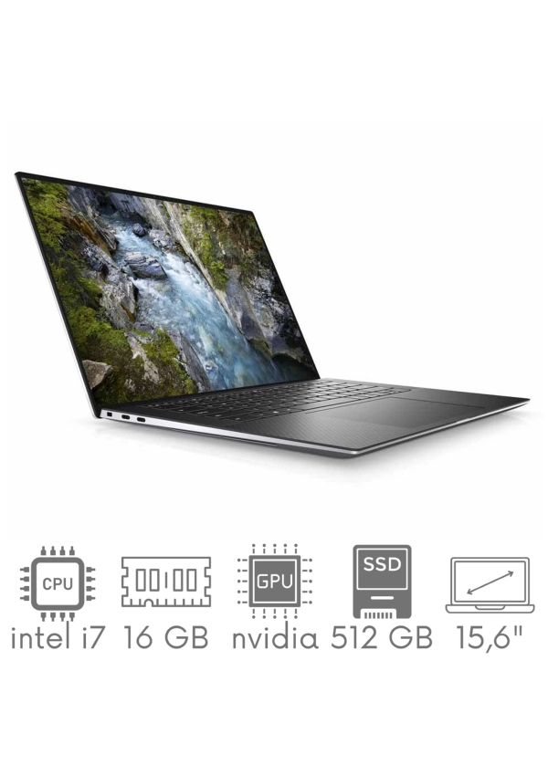 DELL Precision 5560 i7-11850H 16GB 512GB SSD 15,6" FHD+ 1920x1200 Nvidia T1200 WiFi KAM BT Win11Pro GW12mc