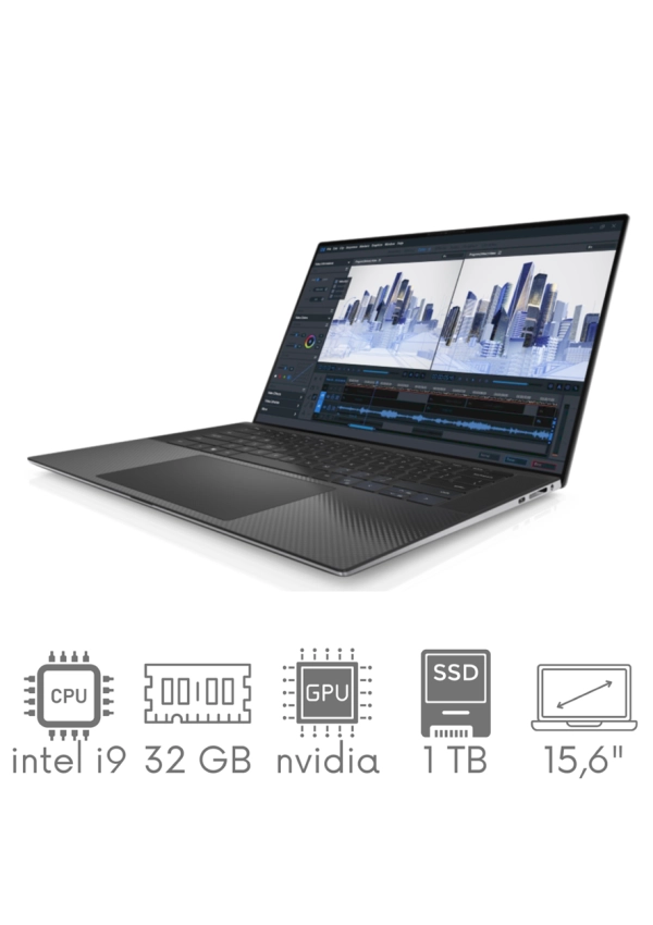 DELL Precision 5560 i9-11950H 32GB 1TB SSD 15,6" FHD+ 1920x1200 Nvidia RTX A2000 4GB WiFi KAM BT Win11Pro GW12mc