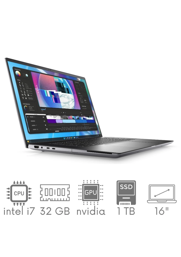 Stacja Graficzno-Robocza DELL Precision 5680 i7-13800H 32GB 1TB SSD 16" FHD+ 1920x1200 RTX A1000 6GB WiFi BT KAM Win11Pro Gw12Mc