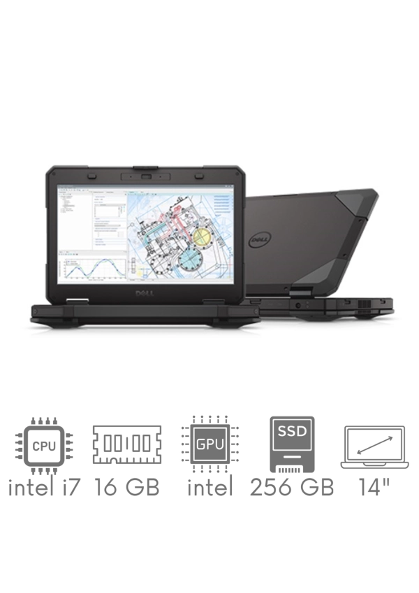 Pancerny DELL Latitude RUGGED 5414 i7-6600U 16GB 256SSD 14" HD 1366x768 WiFi KAM BT Win10pro Gw12mc