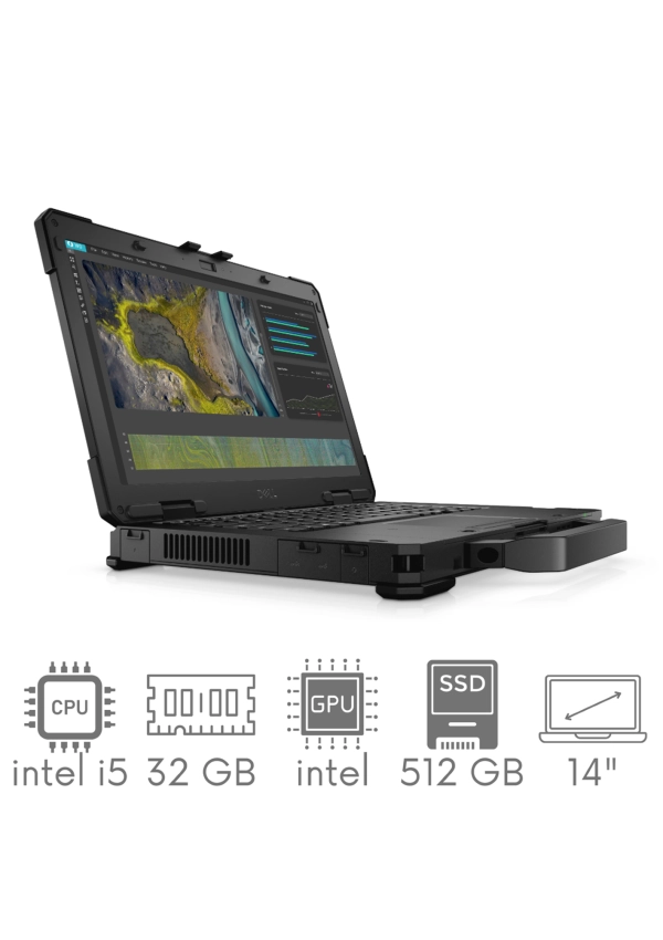 Pancerny DELL Latitude 5430 RUGGED i5-1145G7 32GB 512 SSD 14" FHD 1920x1080 Modem 4G LTE KAM WiFi BT Win11pro Gw12mc