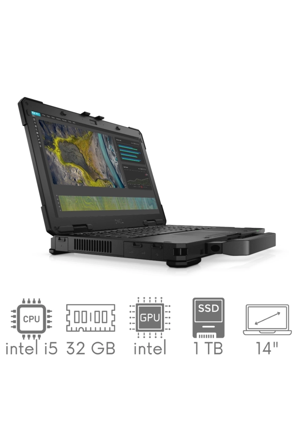 Pancerny DELL Latitude 5430 RUGGED i5-1145G7 32GB 1TB SSD 14" FHD 1920x1080 Dotyk Kam WiFi BT Win11pro Gw12mc