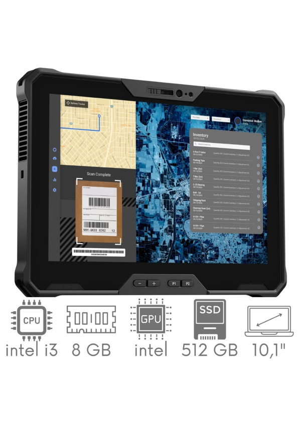 Tablet DELL Latitude 7030 Rugged Extreme i3-1210U 8GB 512 SSD 10,1"  FHD+ 1920x1200 Mat 2xBAT Modem 5G Win11pro KAM WiFi BT Gw12mc