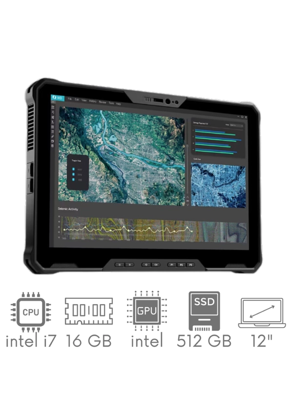 Tablet DELL Latitude 7230 Rugged Extreme i7-1260U 16GB 512SSD 12"  FHD+ 1920x1200 Mat Win11pro KAM WiFi BT Gw12mc