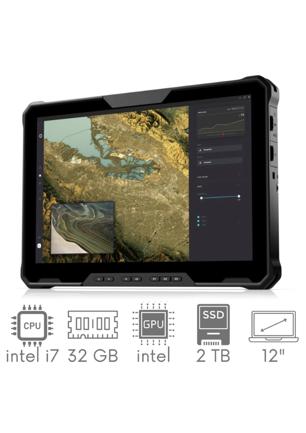 Tablet DELL Latitude 7230 Rugged Extreme i7-1260U 32GB 2TB SSD 12"  FHD+ 1920x1200 Mat Win11pro LAN RJ45 2xBAT WiFi BT Gw12mc