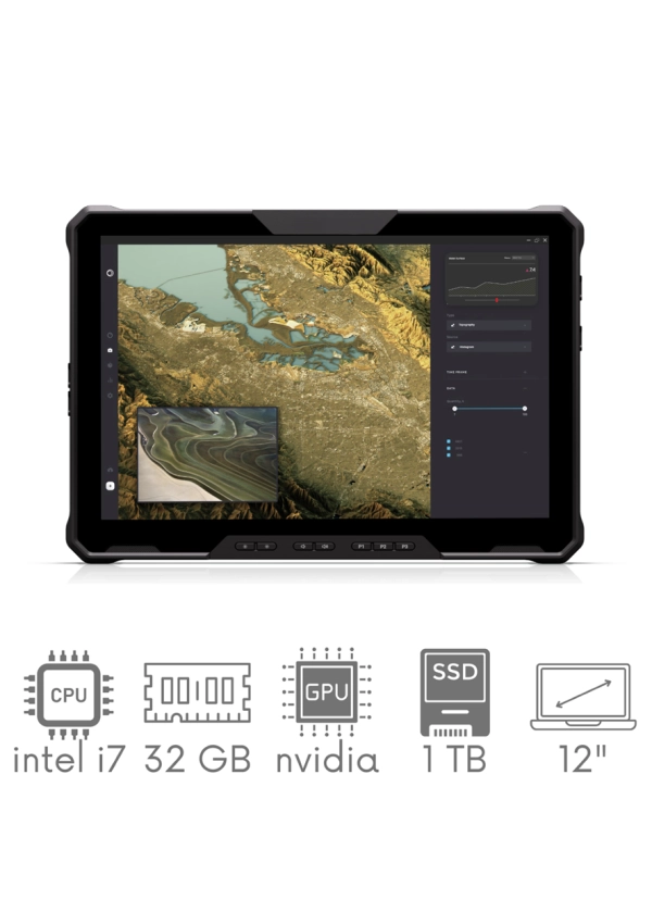 Tablet DELL Latitude 7230 Rugged Extreme i7-1260U 32GB 1TB SSD 12"  FHD+ 1920x1200 Mat Win11pro LAN RJ45 1xBAT WiFi BT Gw12mc