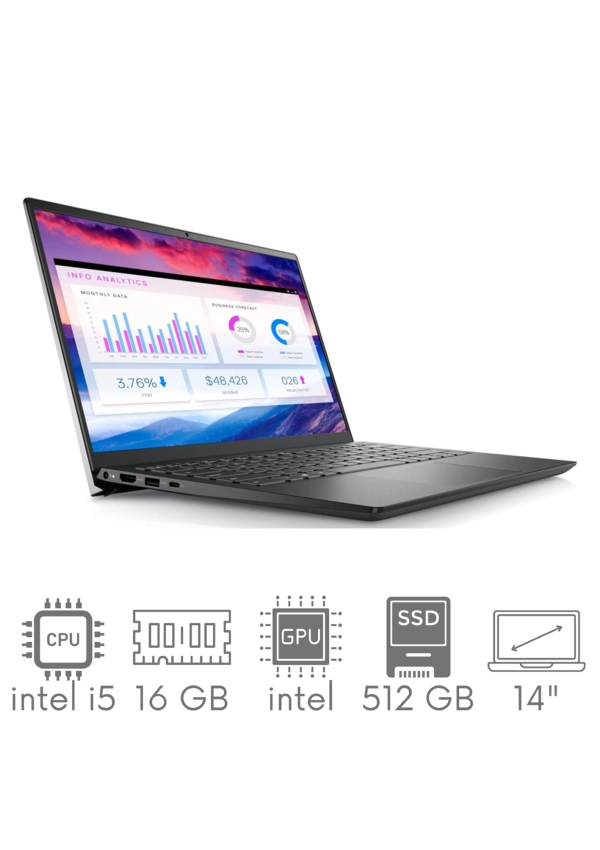 Dell Vostro 5410 i5-11300H 16GB 512SSD 14" FHD 1920x1080 matt Kam WiFi BT Win11Pro gw12mc