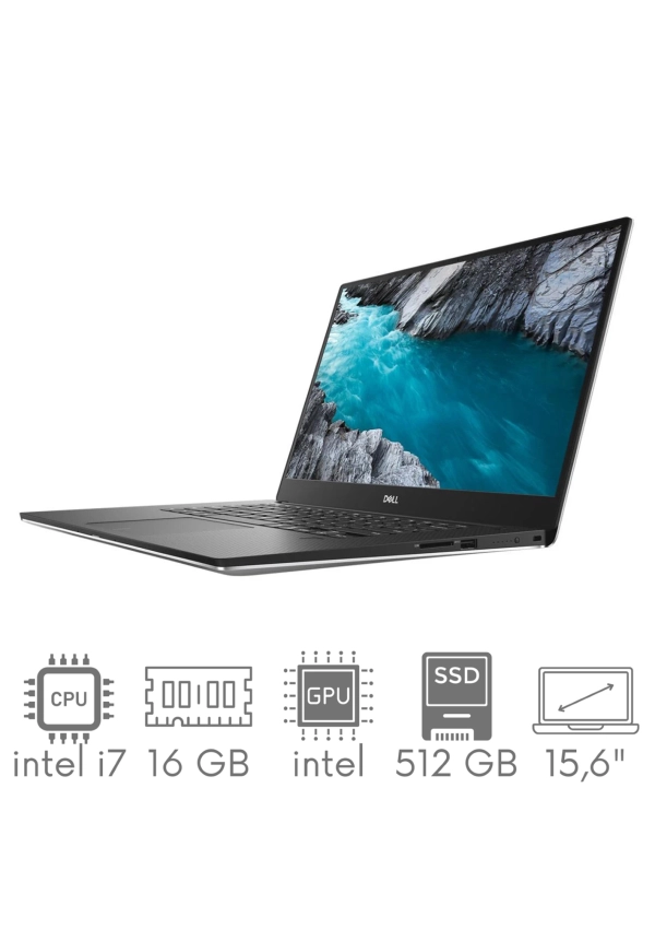 Dell XPS 7590 i7-9750H 16GB 512 SSD 15,6" 4K UHD 3840x2160 Kam WiFi BT Win10PL Gw12mc