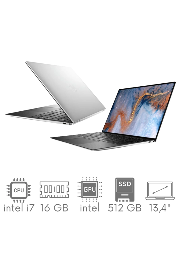 Dell XPS 9310 i7-1185G7 16GB 1TB SSD 13,4" FHD+ 1920x1200 Dotyk Iris Xe WiFi BT Kam Win11 PL Gw12mc